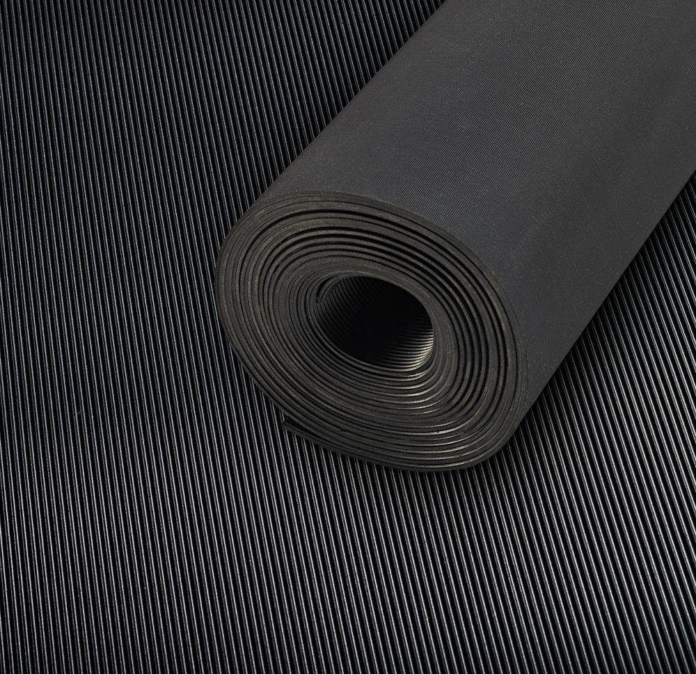 Feinriefenmatte CLASSIC SBR, schwarz, 3mm, 1000mm 5m FORTIS
