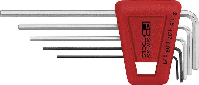 Winkelschraubendreher- Satz im Kunststoffhalter 5-teilig 0,71-2mm PB Swiss Tools