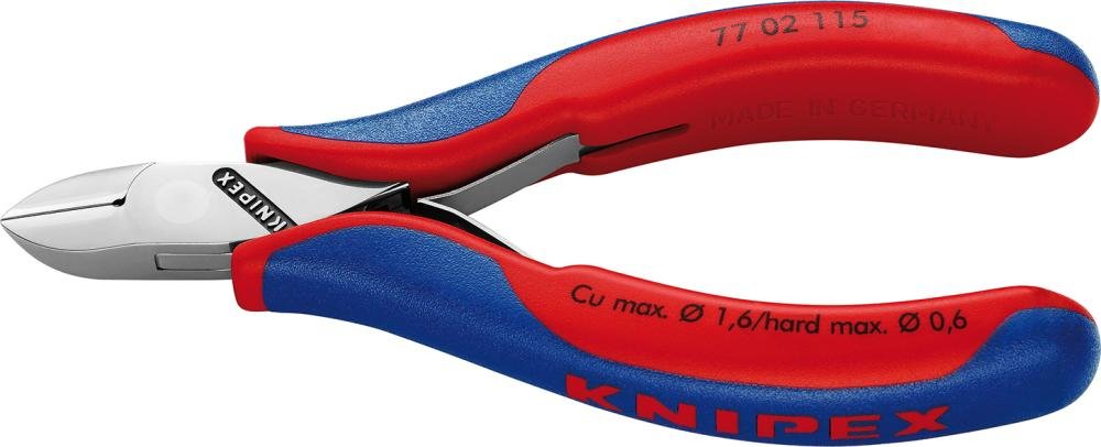 Seitenschneider Elektronik Rundkopf mit kleiner Fase 115mm KNIPEX
