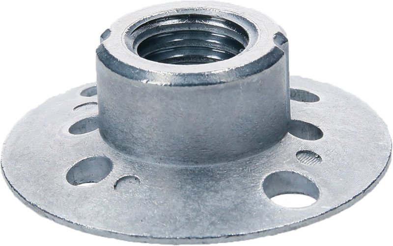 Rundmutter mit Flanschgewinde M 14, Durchmesser: 115/125 mm