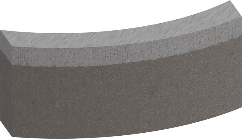 Segmente für PRO Diamantnassbohrkrone, 52 x 10 mm, 1 1/4-Zoll UNC, 5-tlg.