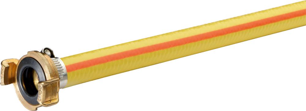 Wasserschlauch Plexus AT gelb, 1", 25m mit 2 Klauen-Kupplungen OCONO
