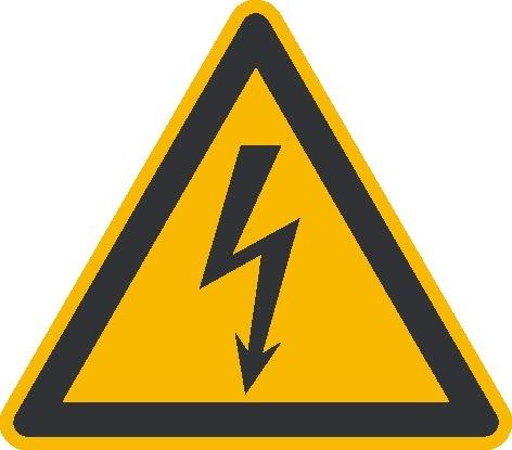 Warnschild Aluminium SL 100 mm Warnung vor gefährlicher elektrischerSpannung SafetyMarking