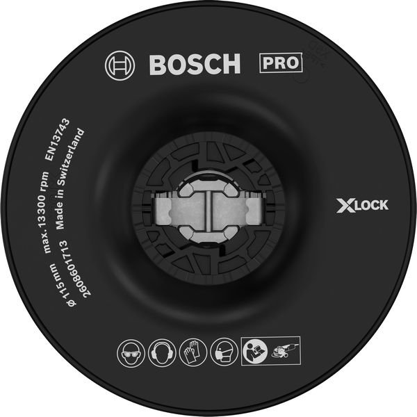 PRO Stützteller Hart, 115 mm, X-Lock