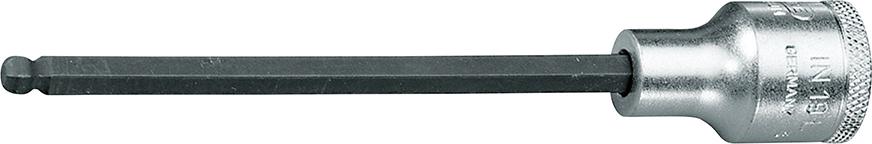 Schraubendrehereinsatz 1/2" Innensechskant mit Kugelkopf 10x140mm Gedore