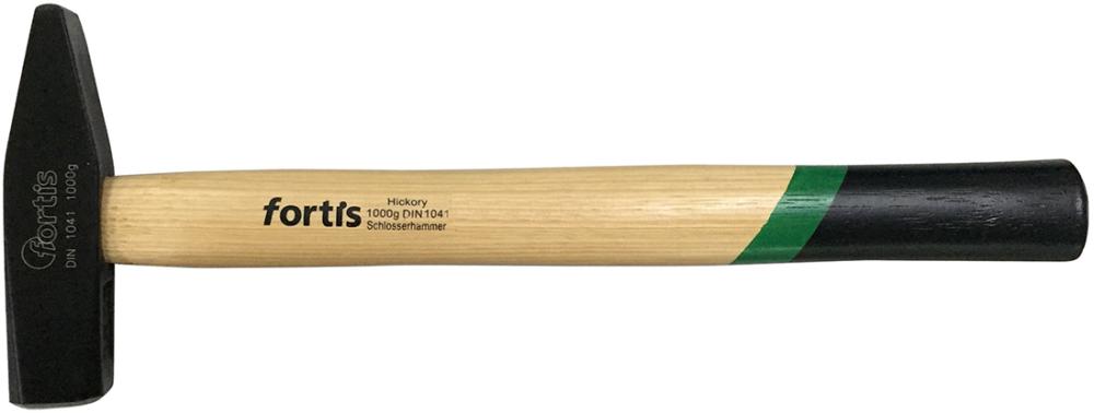Schlosserhammer DIN1041 mit Hickorystiel 1000g FORTIS