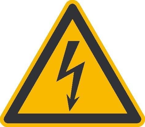 Warnschild Aluminium SL 100 mm Warnung vor gefährlicher elektrischerSpannung SafetyMarking