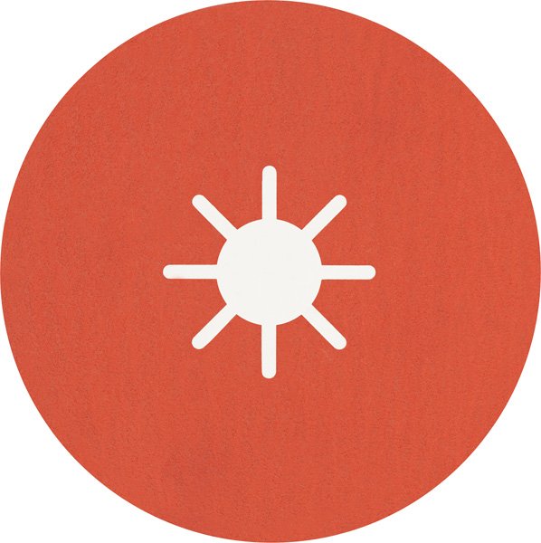 EXPERT R782 Prisma Ceramic Fiberscheibe, 180 mm, 22,23 mm, K 120, 25 Stk.