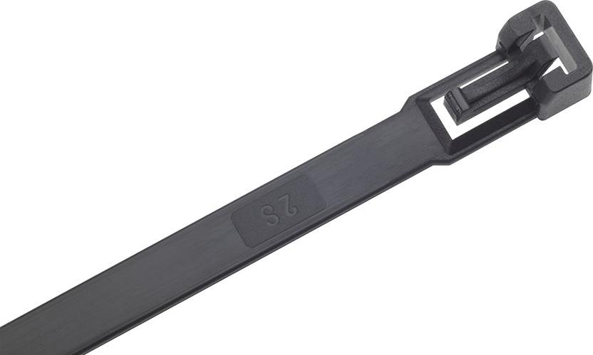 Kabelbinder Nylon schwarz280x3,5mm a100Stück lösbar SapiSelco