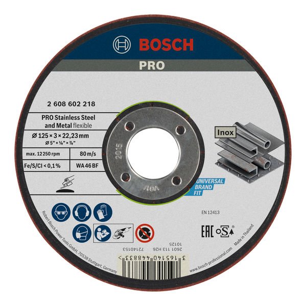 PRO Semi-Flexible Schleifscheibe, 125 x 3 x 22,23 mm