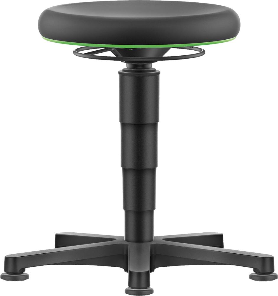 Drehhocker Skintec Sitzhöhe 450 - 650 mm mit Gleiter
