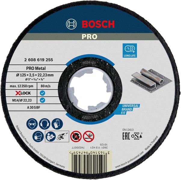 PRO Metal X-Lock Trennscheibe, 125 x 2.5 x 22.23 mm, gerade, oSa