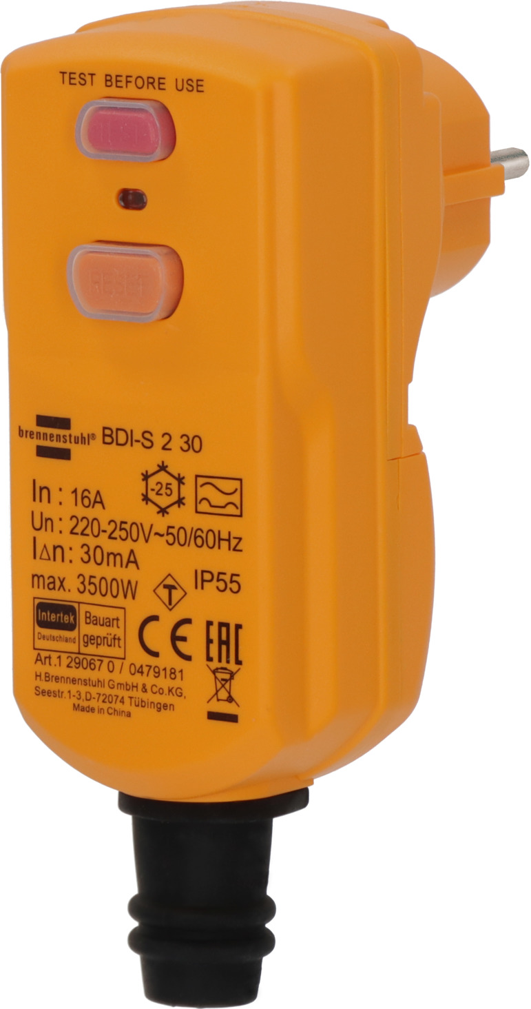 Personenschutz-Stecker BDI-S 2 30 IP55