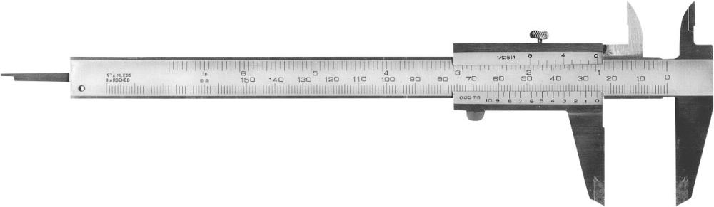 Taschenmessschieber links150mm Festst. FORTIS
