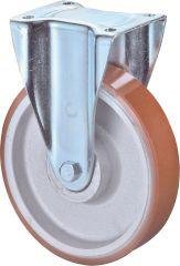 Bockrolle 125mm N110.C10 Platte,Polyure Guss,KL N110.C10.129 BS ROLLEN