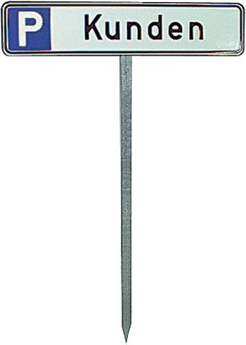 Einschlagpfosten H750 mm für Parkplatzschild SafetyMarking