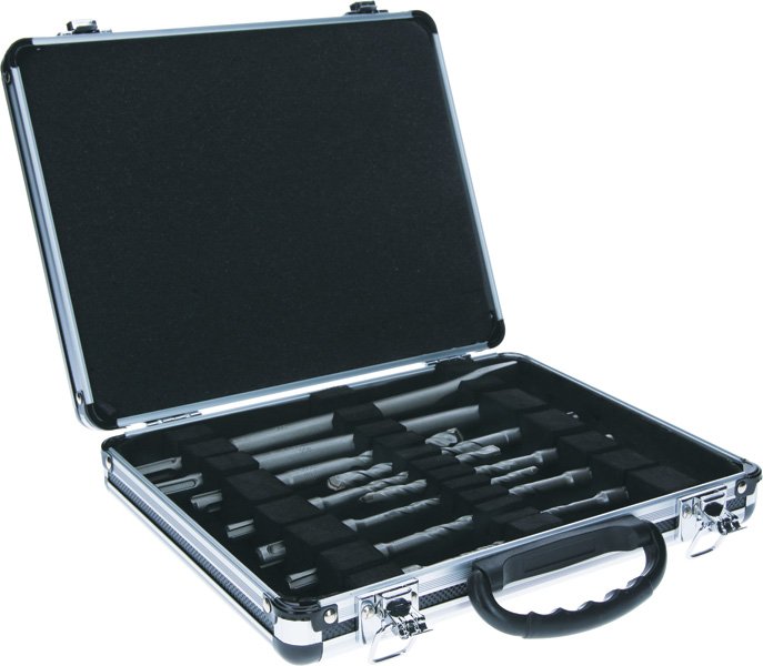 11-tlg. Meißel- und Hammerbohrer-Set SDS plus-3, 5–12 mm