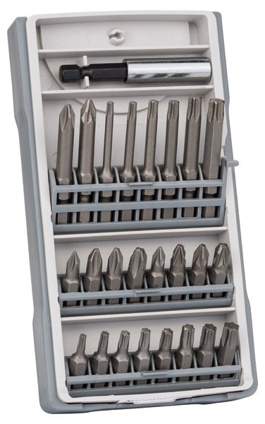 25-tlg. Schrauberbit-Set, PH/PZ/T