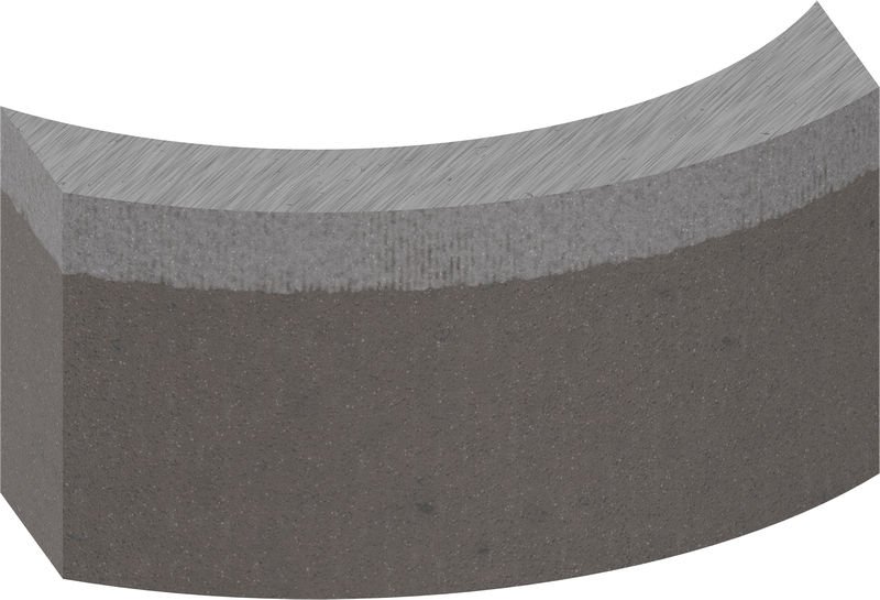 Segmente für PRO Diamantnassbohrkrone, 32 x 10 mm, 1 1/4-Zoll UNC, 3-tlg.