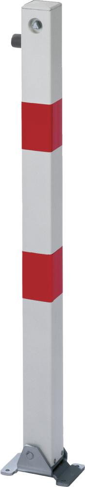 Absperrpfosten KLAPPY 70x70 mm Dreik. Aufschr. GAH Alberts