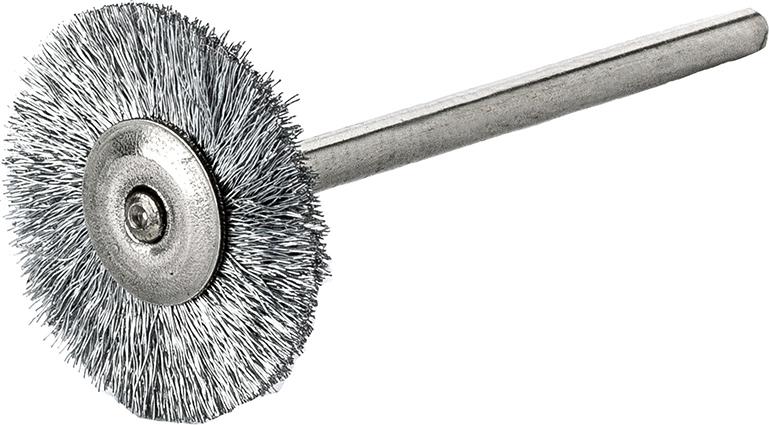 Miniatur-Rundbürste Stahldraht gew. 19x0,1mm Lessmann