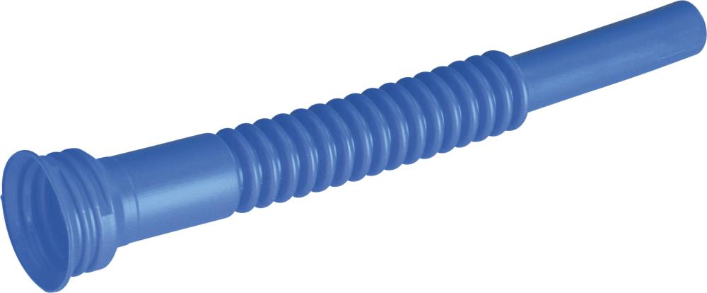 Auslaufrohr flexibel HD-PE blau L265 mm