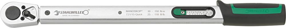 Drehmomentschlüssel 721/15Q 30- 150Nm 1/2" Stahlwille