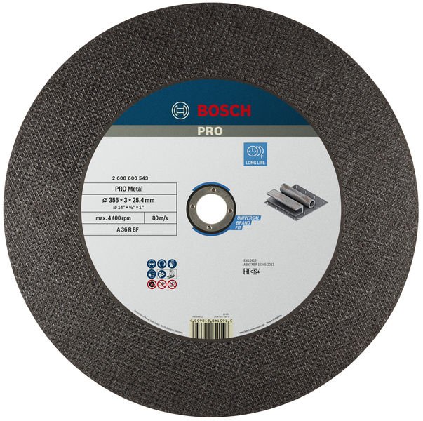 PRO Metal Gebundene Trennscheibe, 355x3x25,4 mm