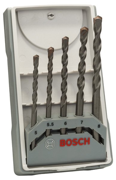 5-tlg. CYL-3 Betonbohrer-Set, 5–8 mm