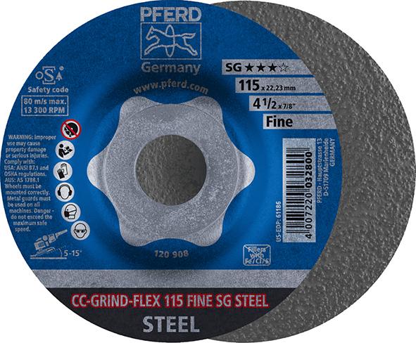 Schleifsch. CC-GRIND FLEXØ 115mm crs SG STEEL PFERD