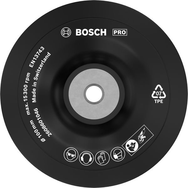 PRO Stützteller weich, 125 mm, M10