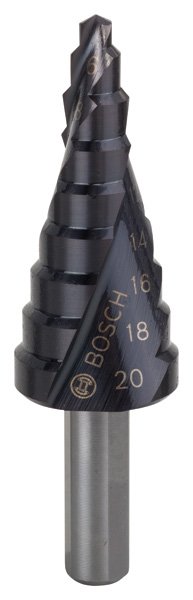 Stufenbohrer HSS-AlTiN, 4 - 20 mm, 6 mm, 50 mm, 9 Stufen