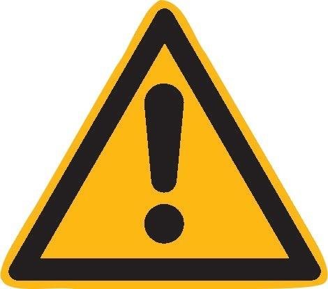 Warnschild Aluminium SL 200 mm Warnung vor einer Gefahrenstelle SafetyMarking