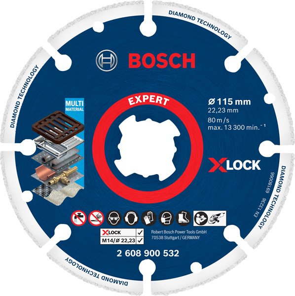 EXPERT Diamond Metal Wheel X-LOCK Trennscheibe, 115 x 22,23 mm
