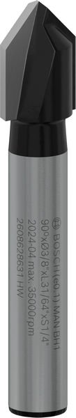 PRO V-Nut Fräser, 6,35 x 9,5 x 45 mm