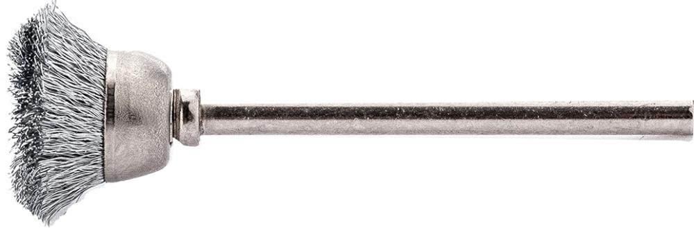 Miniatur-Topfbürste Edelstahl gew. 15x0,1mm Lessmann