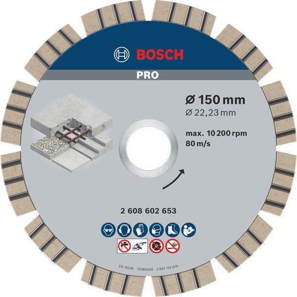 PRO Concrete Diamanttrennscheibe, 150 x 22,23 mm