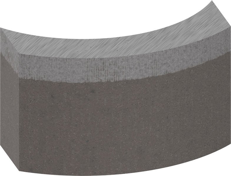 Segmente für PRO Diamantnassbohrkrone, 28 x 10 mm, 1 1/4-Zoll UNC, 3-tlg.