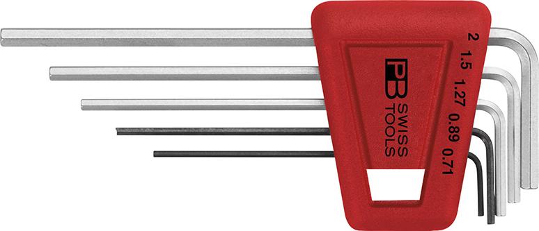 Winkelschraubendreher- Satz im Kunststoffhalter 5-teilig 0,71-2mm PB Swiss Tools