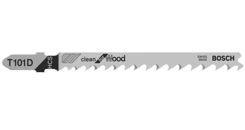 Stichsägeblatt T 101 D Clean for Wood, 5er-Pack