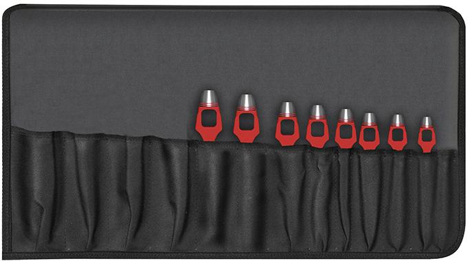 Henkellocheisen-Satz 8-tlg. DIN 7200-A in Rolltasche PAFFRATH