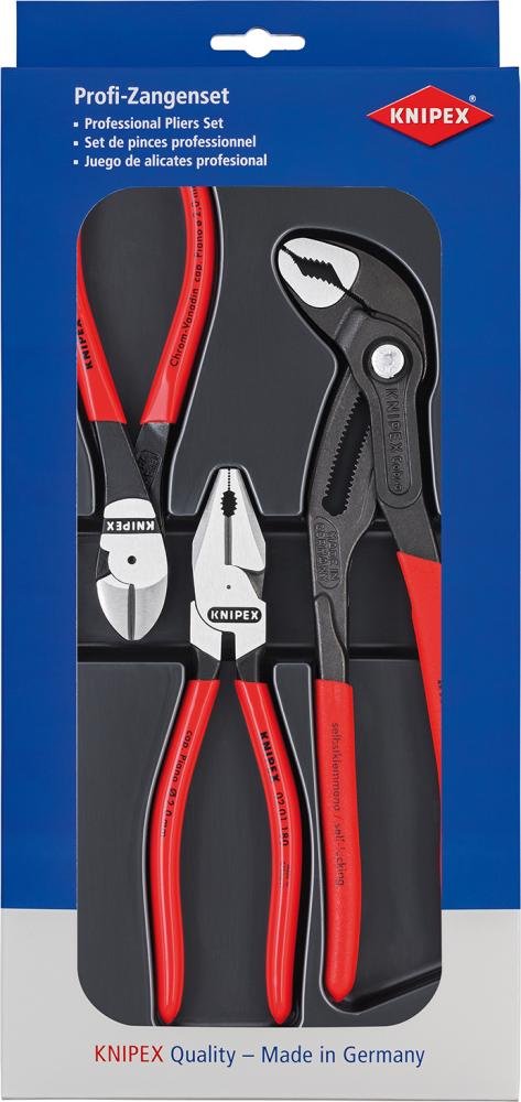 Zangen-Satz Kraft 3-teilig KNIPEX