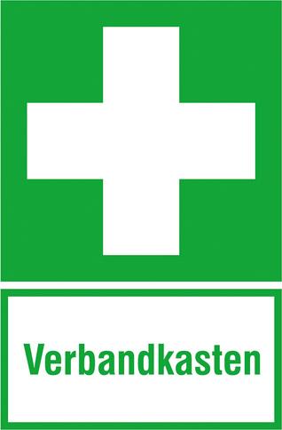 Hinweisschild Alu B200xH300 mm Verbandkasten langnachleuchtend
