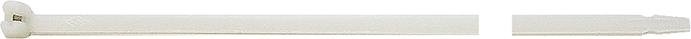 Kabelbinder Nylon natur 100x2,5mm a100Stück mit Stahlnase SapiSelco