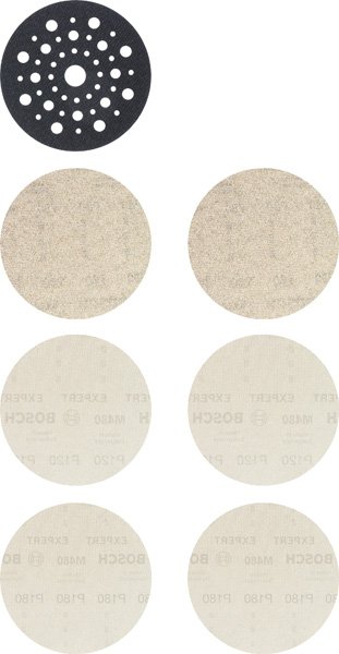 EXPERT M480 Starter-Set für Exzenterschleifer, 125 mm, 7-tlg.