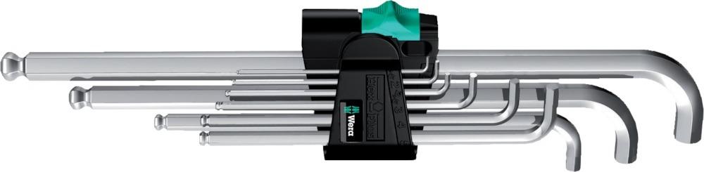 Winkelschraubendreher- Satz extrakurzer Schenkel9-teilig 1,5-10mm Wera