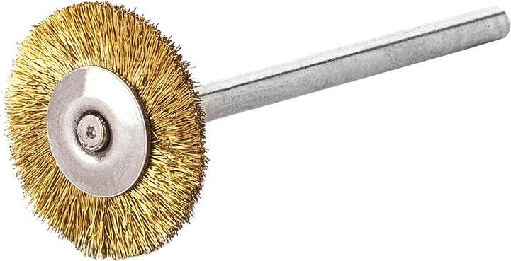 Miniatur-Rundbürste Messing gew. 19x0,1mm Lessmann