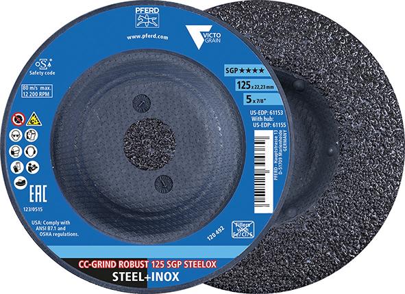 Schleifscheibe SGP CC-GRIND-ROBUST STEELOX 125mm VICTOGRAIN Pferd