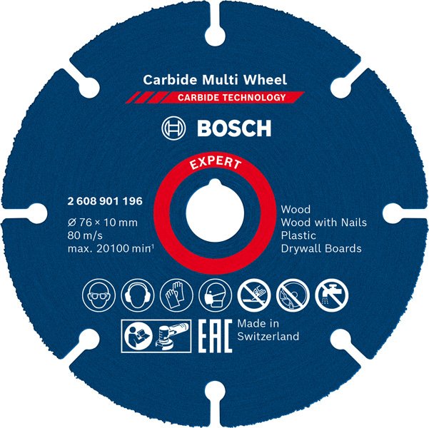 EXPERT Carbide Multi Wheel Trennscheibe, 76 mm, 10 mm
