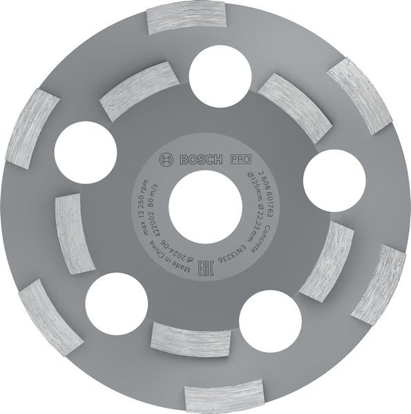PRO Abrasive Topfscheibe, 50 x 125 mm, 22,23 mm